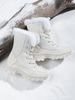 Black Snow For Women Winter Fleece Lined Thickened Warm Shoes Waterproof Non-Slip Northeast Outdoor Skiing Big Cotton_vogvips.com