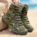 European Warm Series Men's High-top Martin Boots For Work, Outdoor Training, Hiking, Breathable Desert Combat Boots, Safety Work Shoes_vogvips.com