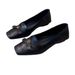 Sheepskin Version~French Soft Leather Women's New Wedge Heel Camellia Loafers, Shallow Mouth, Commuter Retro Mary Jane_vogvips.com