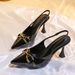 Metal Buckle Sandals, Sexy Pointed-toe High Heels, Women's 2026 Thin Heel High Heels_vogvips.com