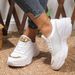 Slope Heel Mesh Casual Versatile Sports Shoes For Women's New Large Breathable Single Shoe_vogvips.com