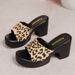2025 Foreign Trade Large Size Wedge Colorful Red One-strap Thick-soled Sandals, Summer Striped Women's Shoes_vogvips.com