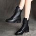 Hundred Leather Winter Boots Medium Heel_vogvips.com