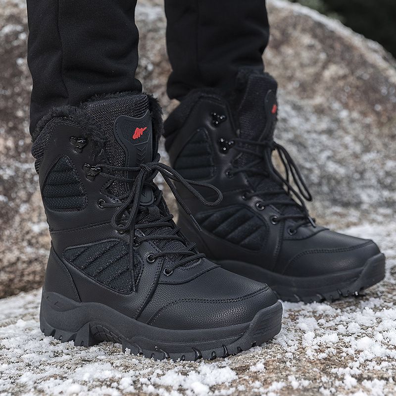 Warm High Top Hiking And Skiing Training Boots, High Top Combat Military Boots, Hiking Shoes_vogvips.com