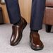 Euro Step Elderly Layer Cowhide Large Size Men's Genuine Business Casual Sole Soft Leather Middle-aged Dad Shoes_vogvips.com
