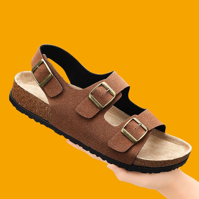 Men's Sandals For Summer Outdoor Wear, Non Slip And Wear Resistant, Driver Specific Driving Sandals, Outdoor Sports, Beach Slippers_vogvips.com