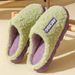 25 Cotton And Fleece Indoor Couple Slippers For Men And Women In Autumn And Winter_vogvips.com
