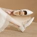 New Vintage Pointed-toe Mary Jane Women's With Chunky Heel And Single Strap, Elegant Mid-heel Versatile Shallow Leather_vogvips.com