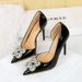 638-K59 Sexy Banquet Pointed High Heels Water Diamond Shallow Mouth Temperament Women's Lacquer Leather Bright Surface_vogvips.com