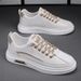Leather Panel Shoes, Canvas Shoes, Casual Shoes, Korean Version, Student Shoes, Men's Shoes, Trendy Shoes, Four Seasons_vogvips.com