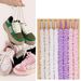 Plush Shoelaces One Canvas Shoes White Beige Bold Round Retro Shoelaces A Pair_vogvips.com