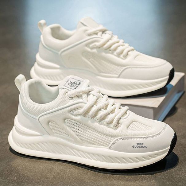The New Spring Men's Shoes Of 2025A Are Breathable And Perforated Mesh, Suitable For Casual And Versatile Height-increasing Running_vogvips.com