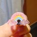 Kids Shoe Charms - Glitter Princess & Ice Cream Bunny Decor With Rainbow Clips (Detachable Shoe Accessories For Girls)_vogvips.com