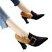 European American Style Pointed-toe High-heeled Shoes For Women, Chunky Heel Single Furry Shoes, 2025 Autumn And Winter_vogvips.com
