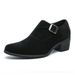 Men's Retro Chunky Sole Oxford Shoes - PU Leather Round Toe Business Casual Shoes With Rabbit Fur Lining (Black/Green/Brown) - Size 38-46_vogvips.com