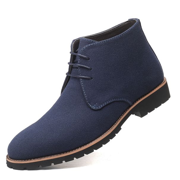 Carefully Selected Autumn Pointed-toe Casual Leather Front Lace-up Martin Boots, Cross-border Large-size Men's Shoes,_vogvips.com