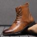 Handcrafted Genuine Leather Men's Boots - Comfortable Winter Casual Shoes With Rubber Sole, Breathable & Durable (Black, Brown, Tan Sizes 38-48)_vogvips.com