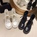 Breathable Martin Boot For Women, Spring And Summer Thin Short 2025 New Thick-Soled Meh Boot, Denim Hollow-Out_vogvips.com