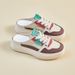 Half Tray White Shoes Female Student Height-increasing Shoes Mesh Breathable Casual Shoes_vogvips.com