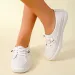 Spring Summer Fashion New Mesh Breathable Round Toe Shallow Mouth Casual And Comfortable Flat Walking Shoes Sneakers_vogvips.com