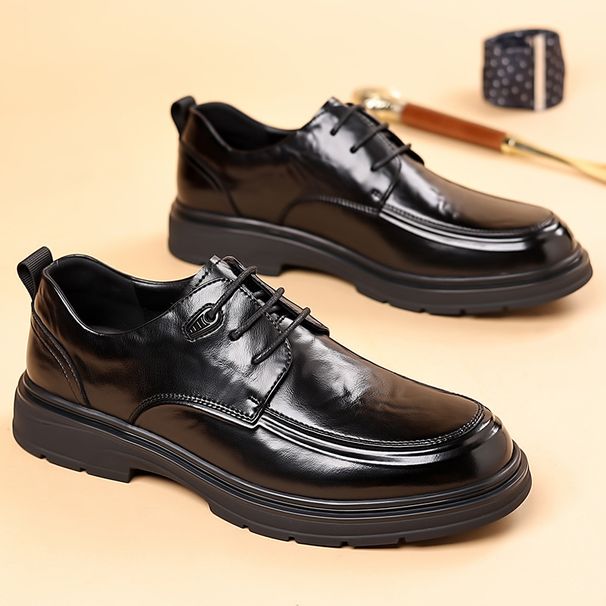 Cross-Border Trade New Leather Business Casual Lace-Up British Style Office Shoes Men's Live Streaming Dropshipping_vogvips.com