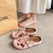 New Soft Insole With Arch Support Shoes Outdoor Beach Suede Clogs Slippers Women Sandals_vogvips.com