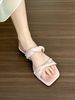 Lan Cabinet Comfortable 2025 New Pink And Purple Flat Sandals For Women Summer Outdoor Soft Sole Shoes_vogvips.com