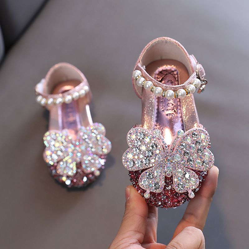 Girls Little Big Child Princess Casual Single Shoes Show Shoes Dance Shoes Velcro_vogvips.com