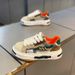 New New Internet Celebrities, Shell Toe Color-Blocked Fabric Panel Casual And Stylish Dad Shoes, Men's Shoes_vogvips.com