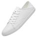 Lace-up Flat Baseplate Shoes Solid Color Men's Two-layer Cowhide Casual Shoes Large Size Men's Shoes_vogvips.com
