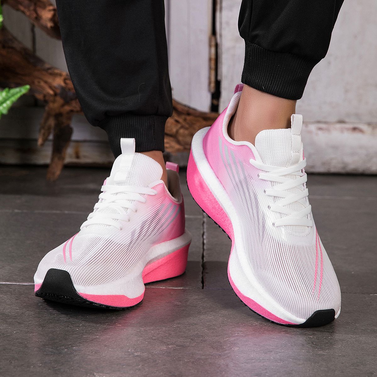 Men's Fashionable Casual Comfortable Sports Runn Shoes - Breathable Fabric Upper, Non-Slip And Wear-Resistant_vogvips.com