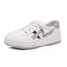 Genuine Leather White Sneakers For Women, 2026 Spring New Model, Slip-on Casual Sneakers, Versatile And Breathable,_vogvips.com
