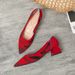 High-heeled Princess Shoes, Single For Cross-border Foreign Trade, Leopard Print, Fly-knit, Pointed Toe, Chunky Heel,_vogvips.com