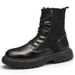 Men's Classic British Style High Top Leather Boots Winter Snow Boots Thick Sole Work Boots For Men & Women_vogvips.com