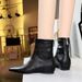 Comfortable 2 Low 6383-1 Women's Wedge Hidden Heel Back Zipper Slimming Versatile Short Boots 2026_vogvips.com