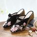 2025 Summer New High Slope Heel Slippers Women's Sandals Embroidered Cloth Shoes_vogvips.com