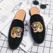Designer Slippers Mens Fur Mules Coiffeur Summer Genuine Leather Brand Loafers Luxury Slipper Men Half Shoes For Man_vogvips.com