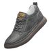 Men's Shoes Mid-top Sports And Leisure Board Shoes, Youth Black Leather Shoes Increase Height_vogvips.com