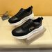 Fuguqi Little Bee Cool Men's Sports Running Luxury High End Soft Soled Dad's White Shoes_vogvips.com
