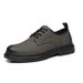 Spring Workwear Men's Shoes, British Style Martin Boots, Round Black Low Cut Genuine Leather, Large Toe Casual Small Shoes, Boots, Leather,_vogvips.com