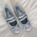 Cashmere Version ~ Suede Bow Ballet Shoes Women's Flat Soled One Strap Retro Shallow Mouth Single Shoes_vogvips.com