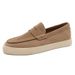 SHLIANG New Men's Loafers Cow Suede Slip On Flats Handmade Male Casual Shoes Leisure Walk Moccasins Outdoor Business Shoes Y0636_vogvips.com