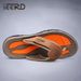Cow Lathr Outdoor Slipprs Non-slip War-rsistant Mn's Flip Flops Summr Casual Shos For Mn Bach Sandals Plus_vogvips.com