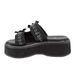 Foreign Trade Product 2021 Autumn New European And American Bat Round Toe Platform Thick Sole Fashion Sandals_vogvips.com
