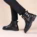 Men's Winter boots Men's leather and fleece cotton shoes casual high-top boots for men_vogvips.com