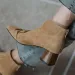 New Autumn/Winter Women Sheep Suade Toe Square Heel Mid-Heel Ankle Boots Fringed Zipper Fashion Office Lady Shoes_vogvips.com