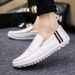 Men’s Shoes Men's New Style Toe Shoes Lightweight Breathable Men's Casual All Match Small Leather Shoes Driving Slip On Lazy Shoes Men_vogvips.com