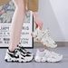 2025 Hot Spring Outdoor Running Sports Korean Style Soft Casual Mesh Versatile Thick Sole Dad Shoes For Women_vogvips.com