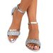 2024 New Sandals Gold And Silver Low Heel Casual Women Open Toe Summer Light Fashion Women's Shoes_vogvips.com