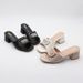 Heel Sandals Summer New Open Toe Fashion One Strap Large Size High Heels Sexy Versatile Rhinestone Black Sandals Women Sandals_vogvips.com